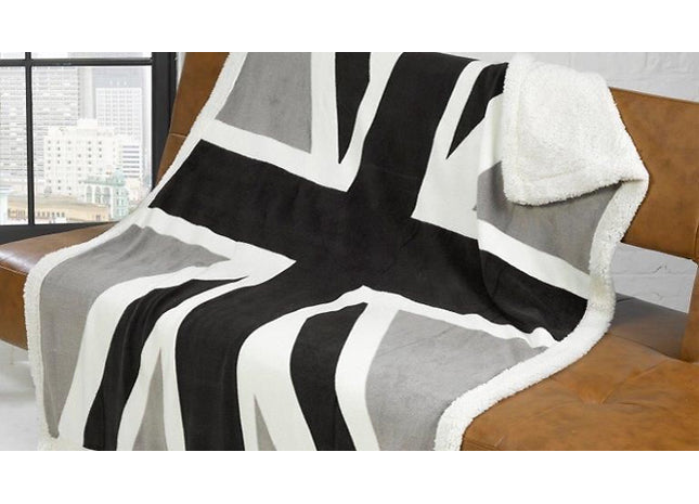 British Themed Fleece Throw