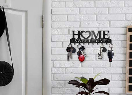 'Home Sweet Home' Wall Mounted Key Holder