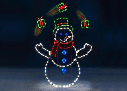 Christmas Snowman Decorative Glow Frame