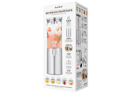 Final Touch 1.5L Stainless Steel & Glass Drinks Dispenser