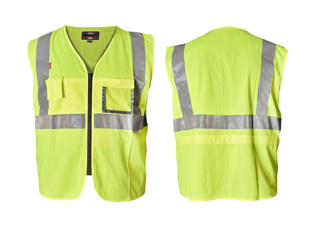 High Visibility Zip-Up Safety Vests