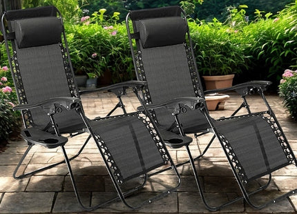 1 or 2 Zero Gravity Reclining Sun Loungers