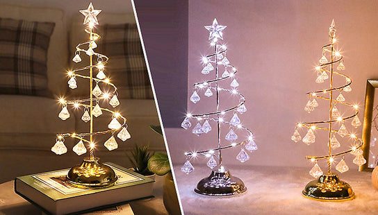 Crystal Christmas Tree Lamp