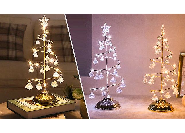 Crystal Christmas Tree Lamp