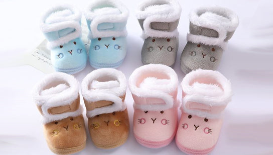 Baby Soft Cartoon Bear Booties