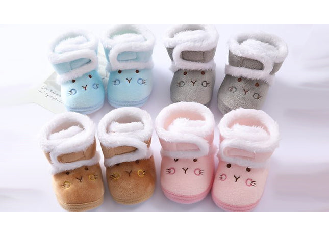 Baby Soft Cartoon Bear Booties