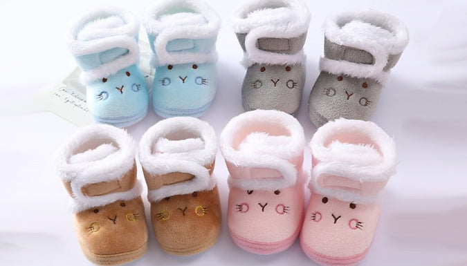 Baby Soft Cartoon Bear Booties