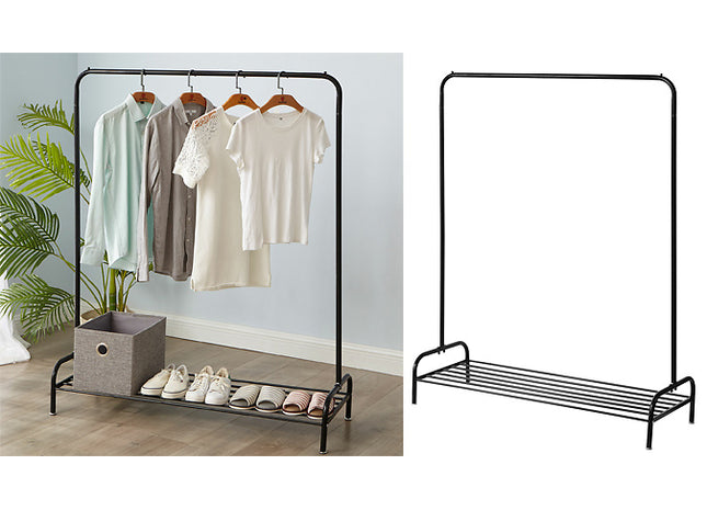 Heavy Duty Metal Coat Stand with Shoe Rack