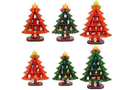 Wooden Christmas Tree Decoration - 2 Sizes, 2 Colours