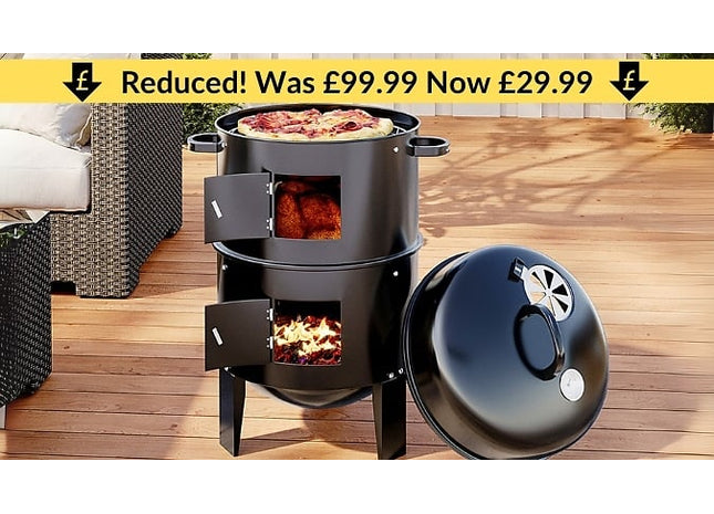 SmokeHouse Triple Chamber Smoker & BBQ Grill