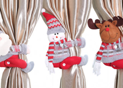 1 or 2 Christmas Curtain Holders - 3 Options