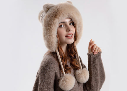 Women’s Cat Ear Faux Fur Winter Hat