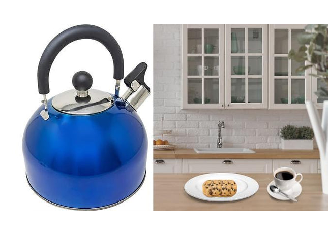 Stainless Steel Whistling Kettle - 9 Colours