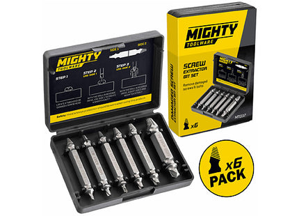 Set of 6 Damaged Screw Extractor Bits