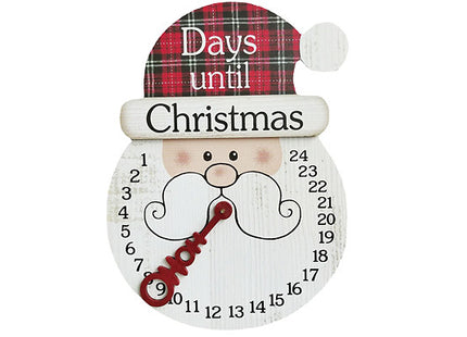 24 Days Wooden Christmas Countdown Clock - 2 Designs