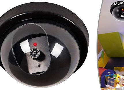 Dummy CCTV Security Camera with Flashing LED Light