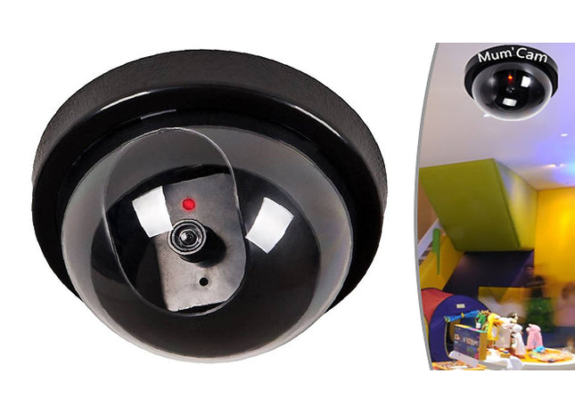 Dummy CCTV Security Camera with Flashing LED Light