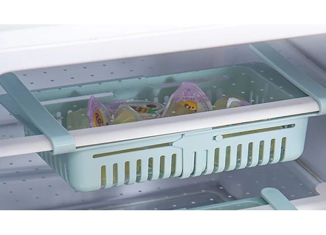 Hook-On Extendable Refrigerator Storage Basket - 3 Colours