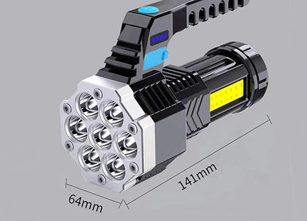100,000 Lumen Rechargeable High Brightness Flashlight