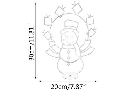 Christmas Snowman Decorative Glow Frame