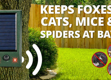 Ultrasonic Waterproof Animal Repellent With Lights