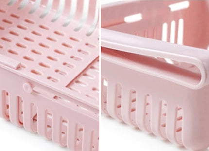 Hook-On Extendable Refrigerator Storage Basket - 3 Colours