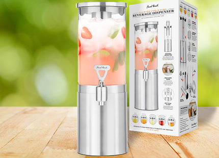 Final Touch 1.5L Stainless Steel & Glass Drinks Dispenser