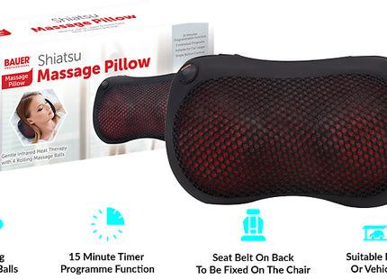 Infrared Heated Shiatsu Massage Pillow