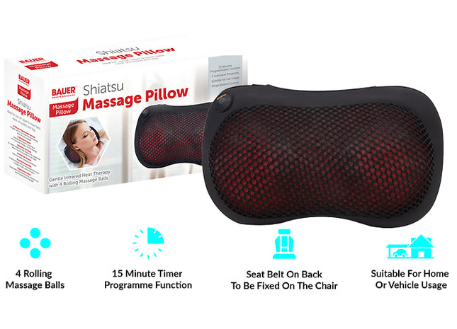 Infrared Heated Shiatsu Massage Pillow