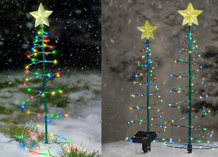 LED Christmas Tree Garden Solar Stake Light - 2 Colours