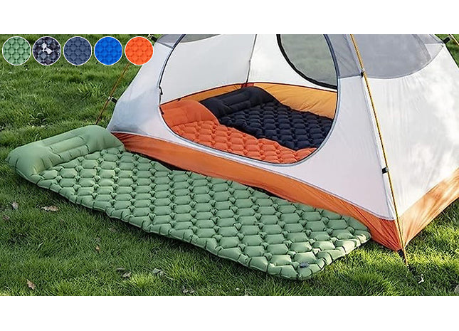 Inflatable Portable Sleeping Bed with Pillow