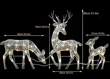 Christmas Light-Up Garden Reindeer Ornament