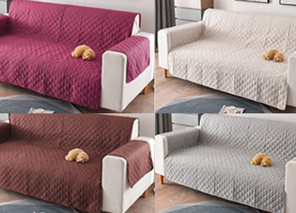 Quilted Protective Sofa Cover - 4 Colours & 3 Sizes