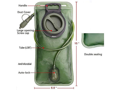 2L Hydration Water Bag