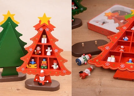 Wooden Christmas Tree Decoration - 2 Sizes, 2 Colours
