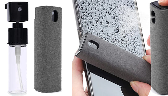2-in-1 Microfibre Screen Cleaner Spray Bottle