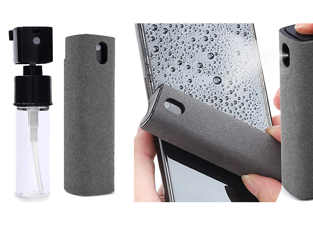 2-in-1 Microfibre Screen Cleaner Spray Bottle