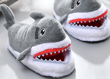 Novelty Shark Plush Slippers