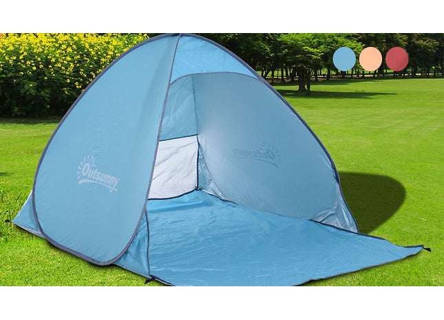 Outsunny Pop-up Portable Beach Tent - 3 Colours