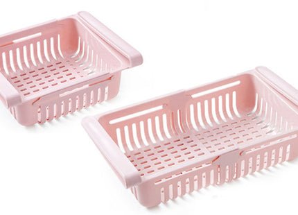 Hook-On Extendable Refrigerator Storage Basket - 3 Colours