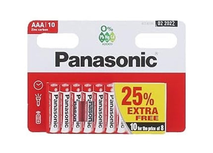 50-Pack Panasonic Zinc Carbon AA & AAA Batteries