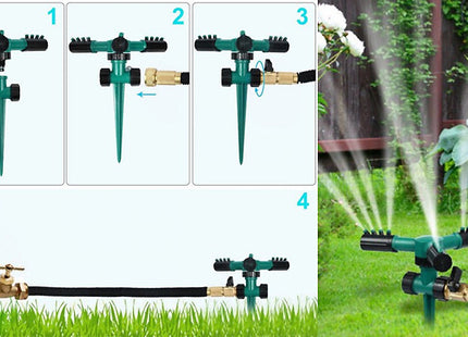 360° Rotating Lawn Sprinkler