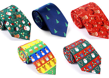 Men's Christmas Themed Tie - 5 Designs