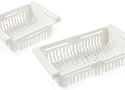 Hook-On Extendable Refrigerator Storage Basket - 3 Colours