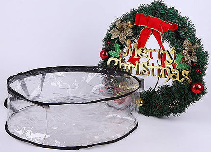 Transparent Christmas Wreath Storage Bag - 2 Sizes & 2 Colours