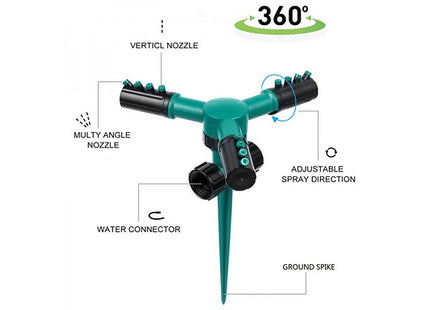 360° Rotating Lawn Sprinkler