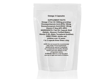 Omega 3 Fish Oil Capsules 1000mg