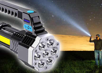 100,000 Lumen Rechargeable High Brightness Flashlight