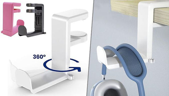 Under-Desk Gaming Headphone Hook