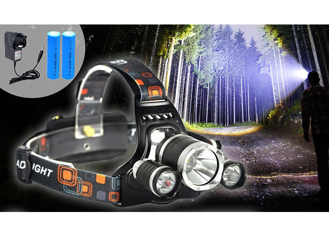 12000 Lumens Outdoor Headlamp with Adjustable Zoom